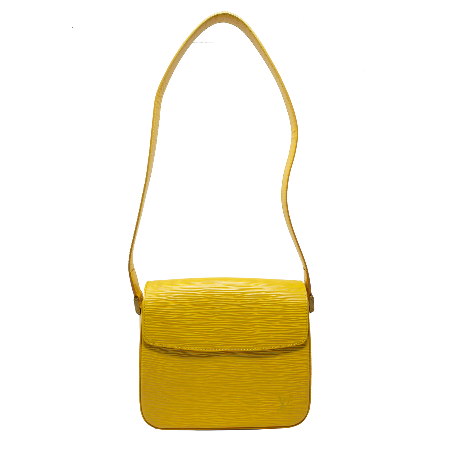 Louis Vuitton Buci Handbag Epi Leather Yellow