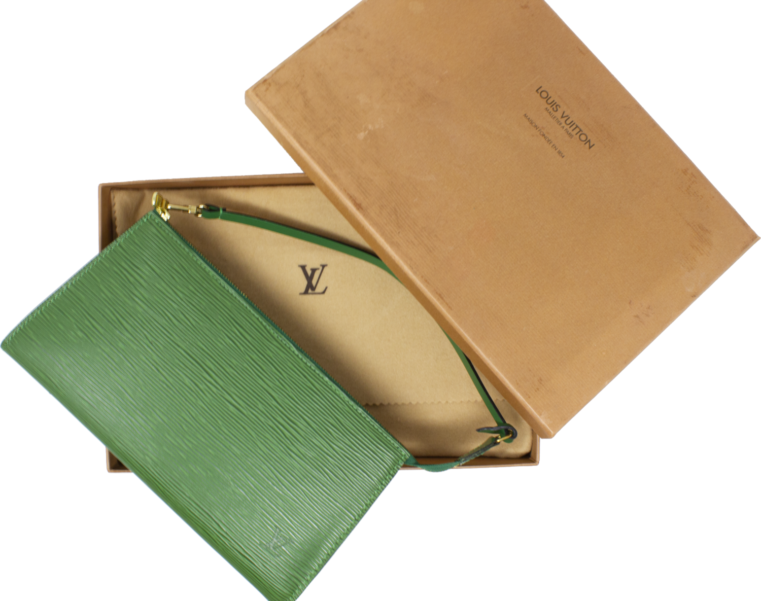 Louis Vuitton Green Epi Pochette