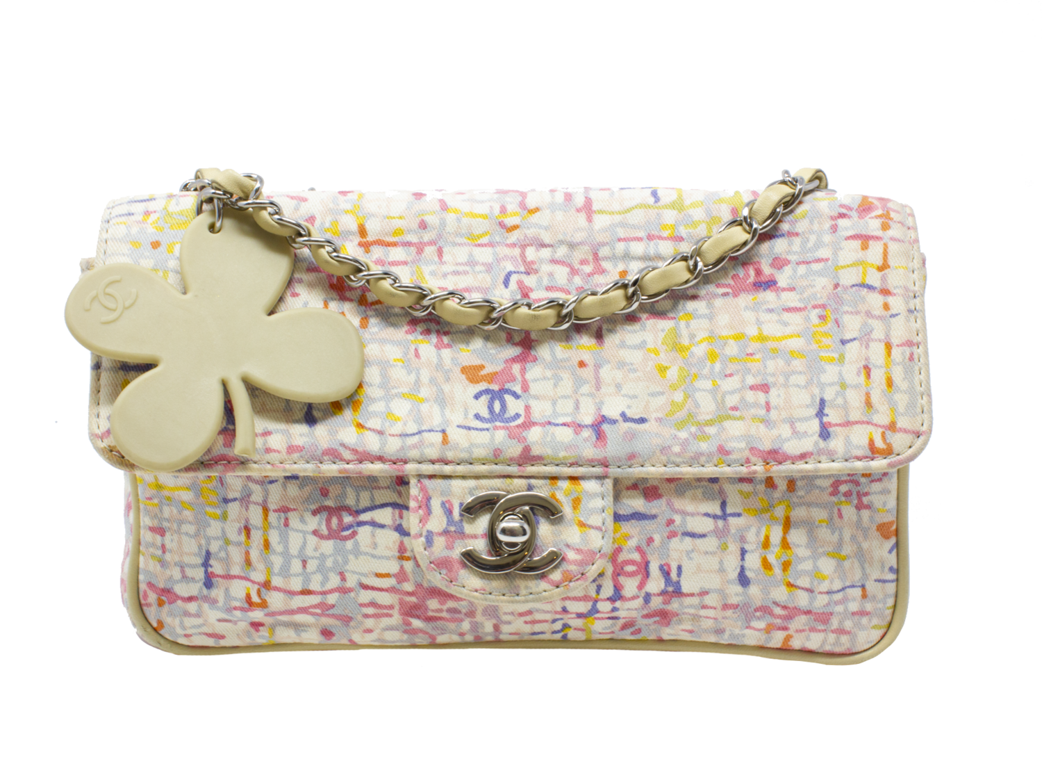 Chanel Charm On Quilting Classic Flap Bag