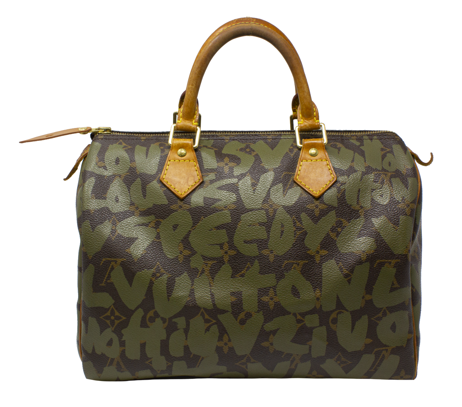  Louis Vuitton, Pre-Loved Stephen Sprouse x Louis Vuitton Green Graffiti  Speedy 30, Green : Luxury Stores