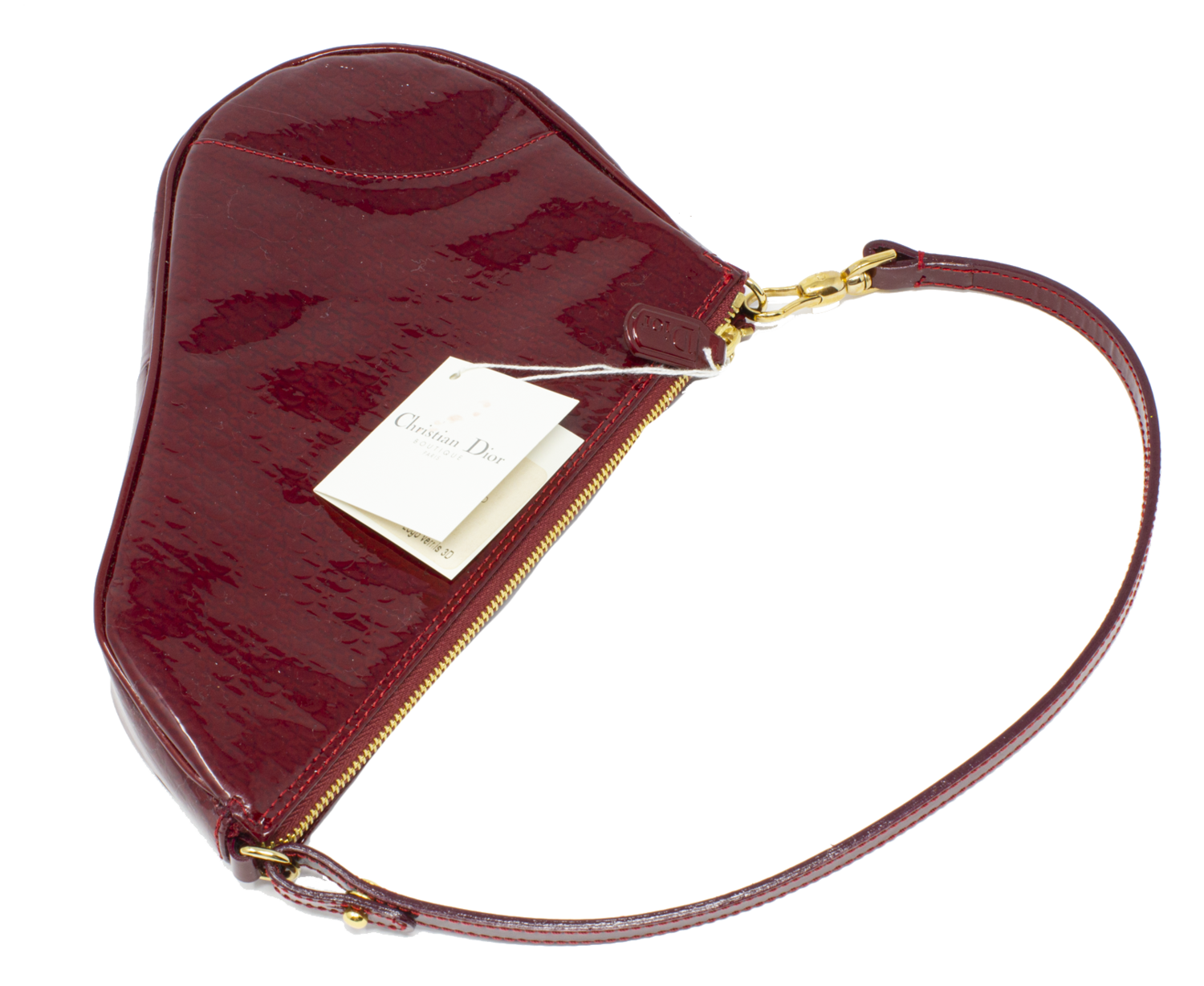 Christian Dior Rouge Diorissimo Logo Saddle Bag