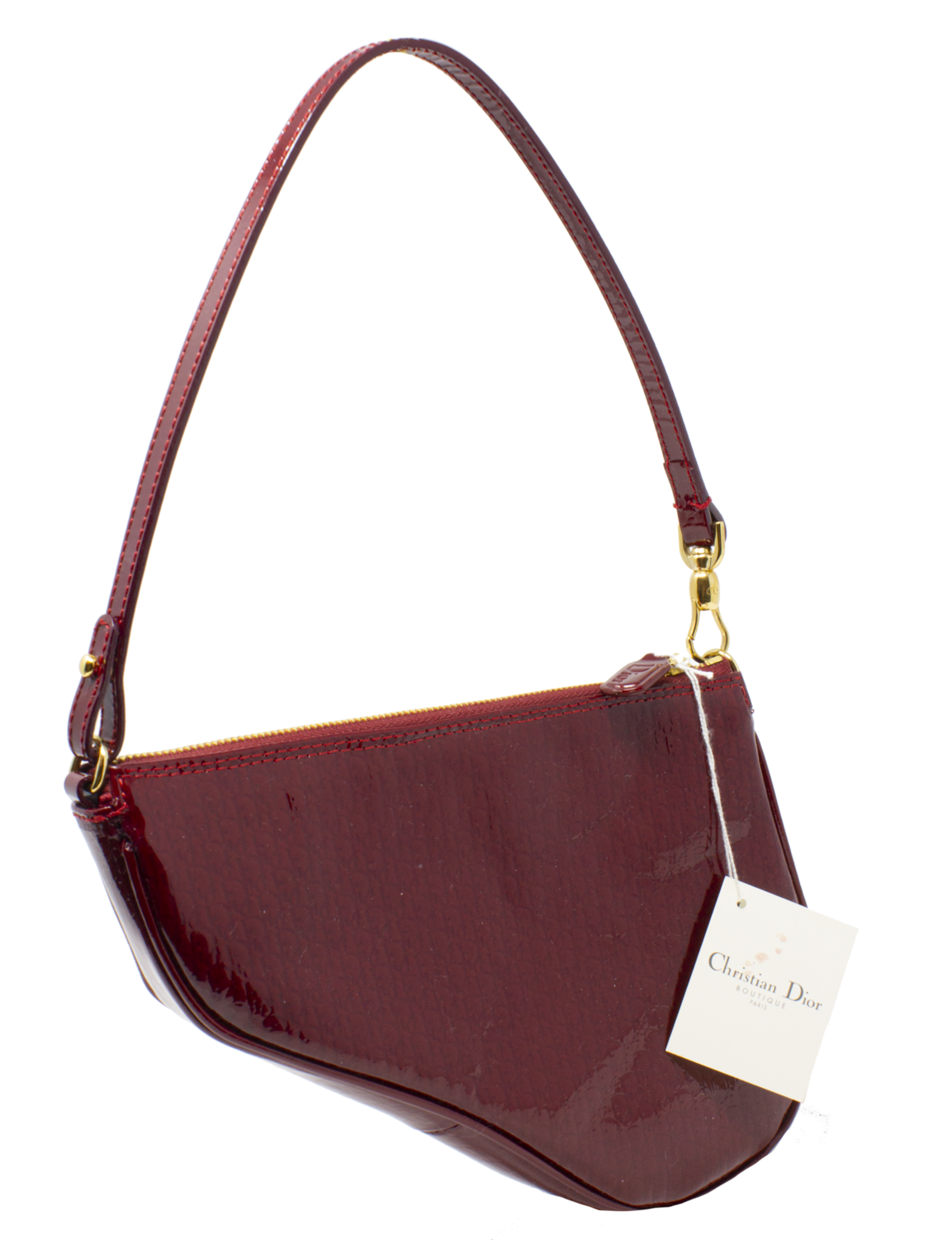 Christian Dior Rouge Diorissimo Logo Saddle Bag
