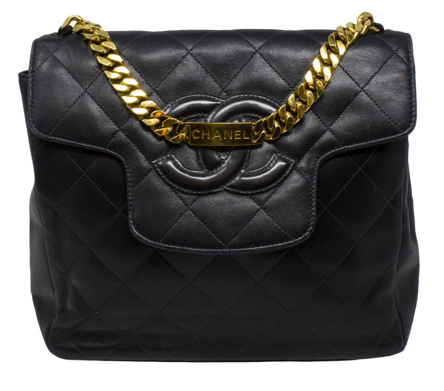 Chanel Limited Edition Name Plate Flap Bag - shop 