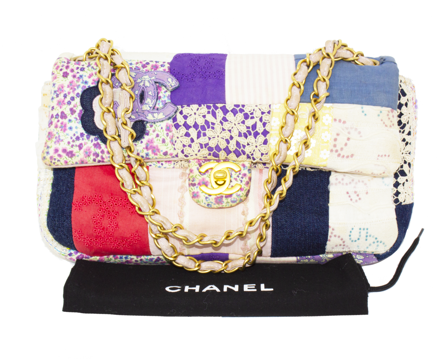 Chanel Multicolor Suede Patchwork 255 Reissue Flap Bag Chanel  TLC
