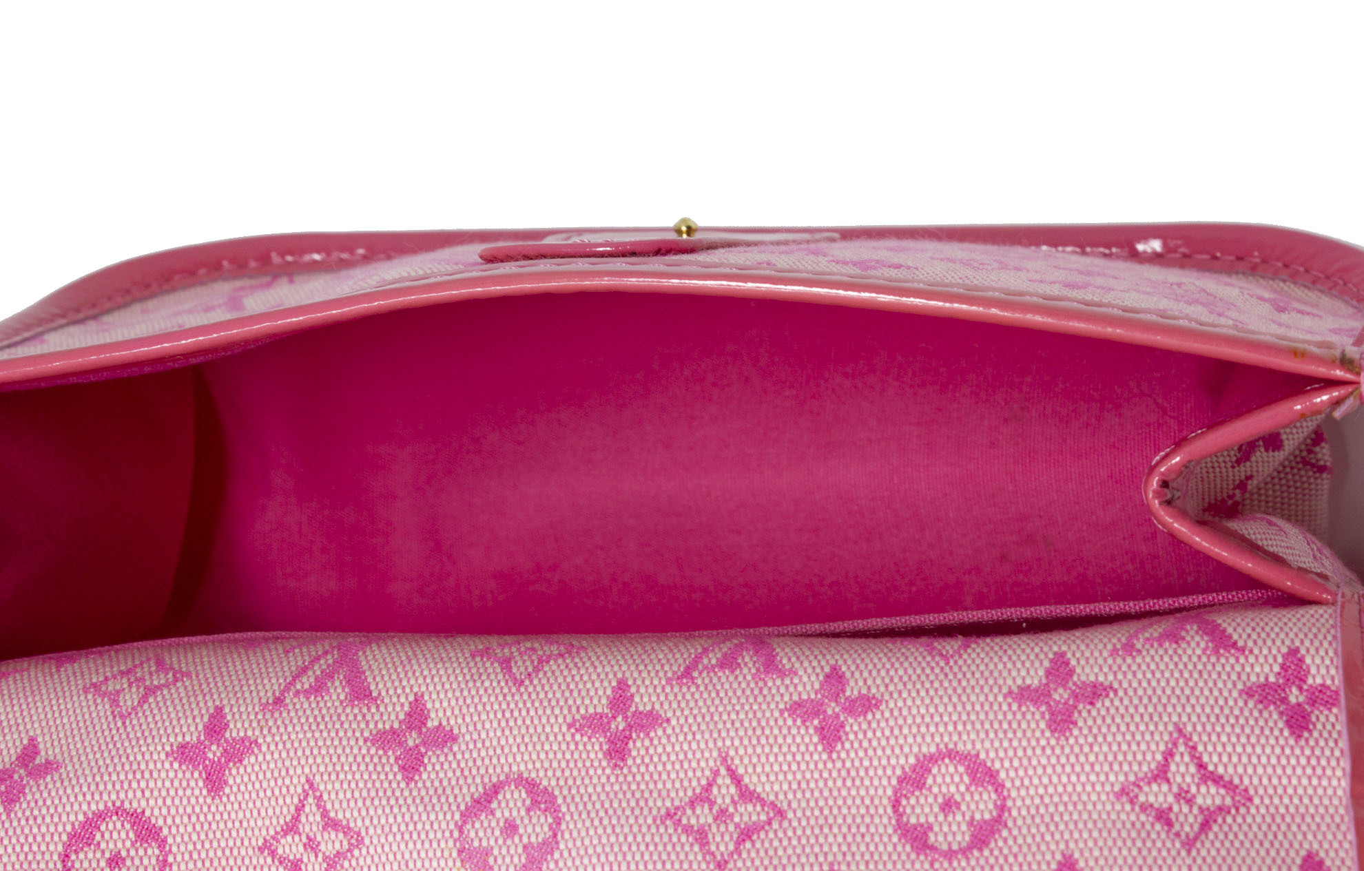 Louis Vuitton Pink Monogram Mini Lin Mary Kate Red Leather Cloth Cloth  ref.137279 - Joli Closet