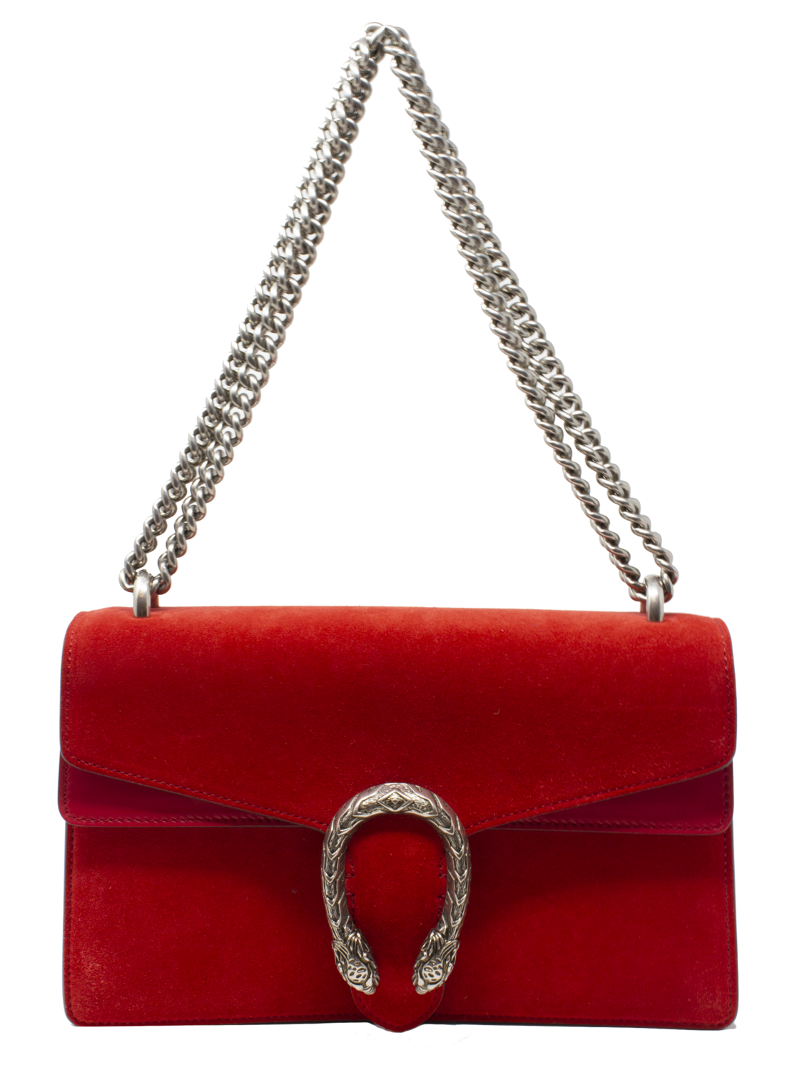 Gucci Dionysus Red Suede Shoulder Bag