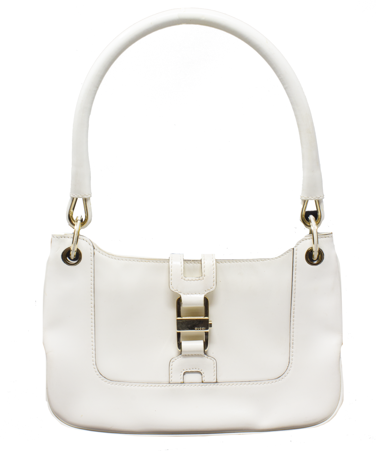 Gucci by Tom Ford White Jackie Baguette