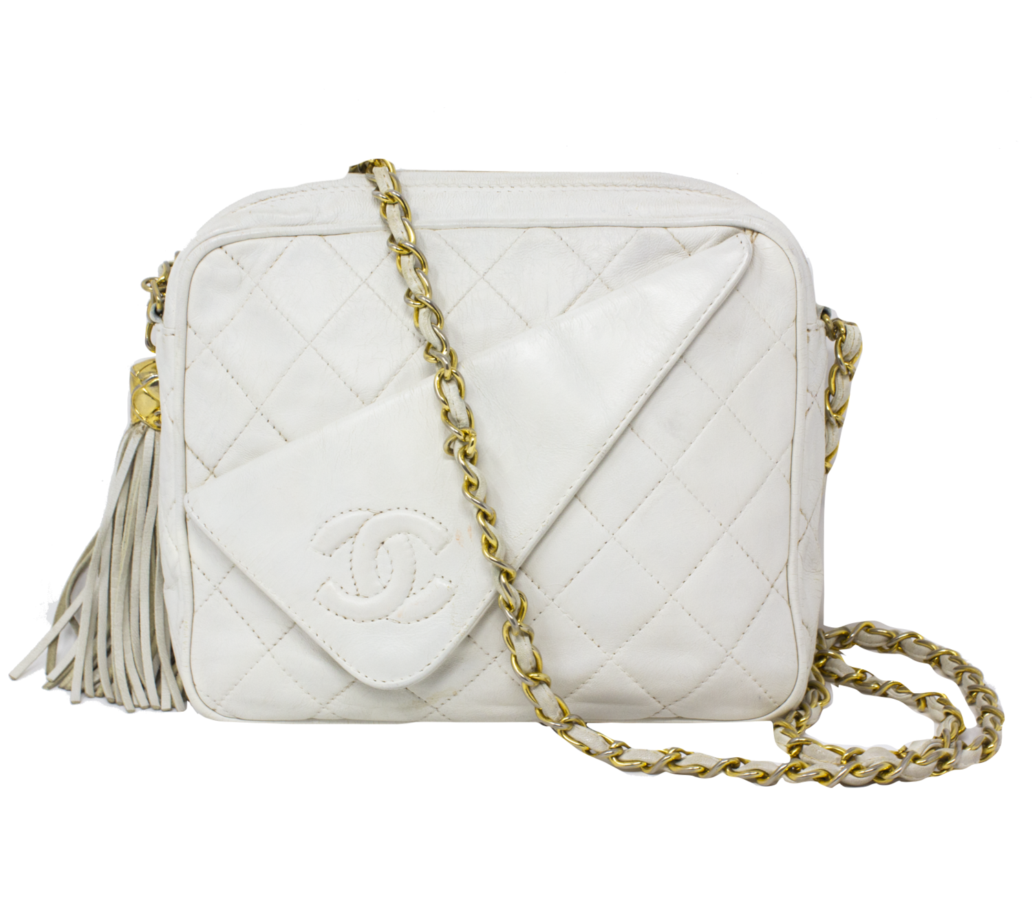 chanel white bag