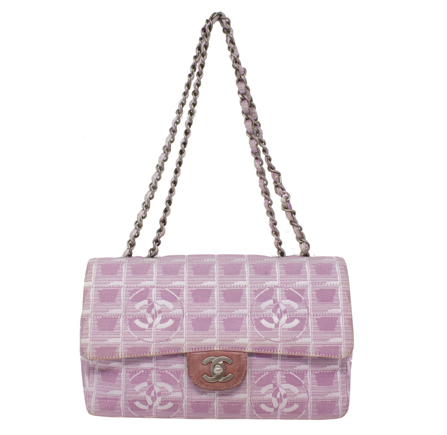 Chanel Pink Medium Travel Ligne Flap Bag - shop 