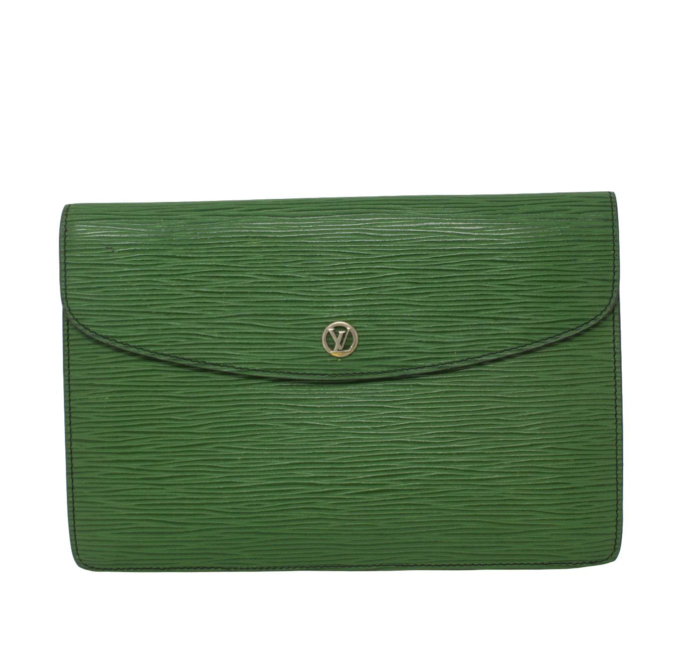 Louis Vuitton Borneo Green Epi Clutch