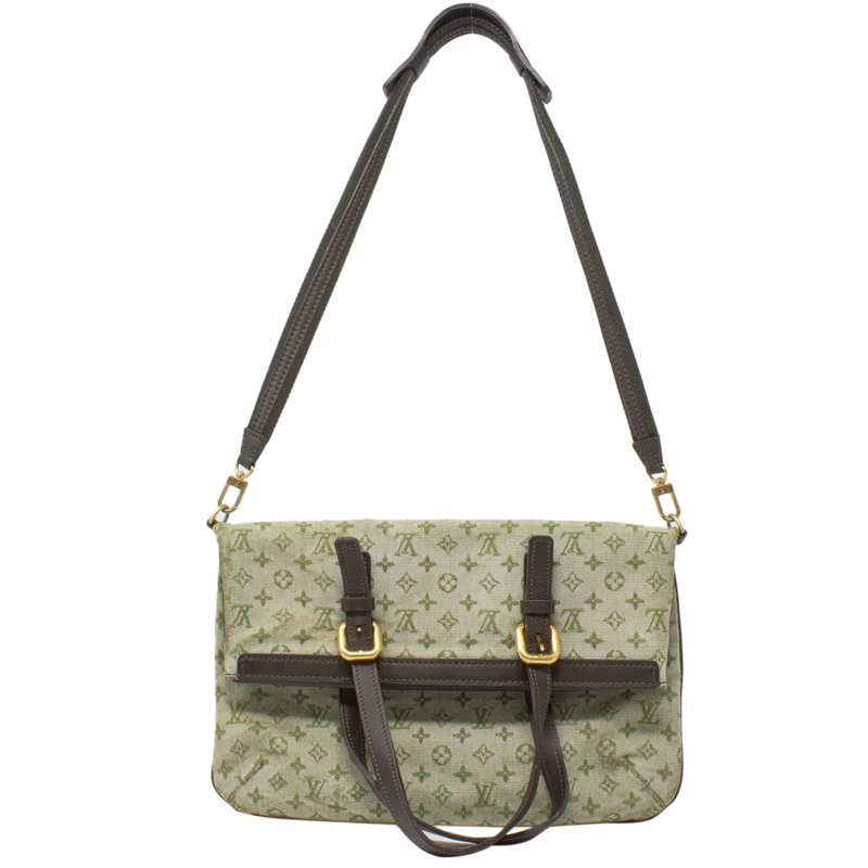 Louis Vuitton Green Mini Lin Francoise Convertible Tote
