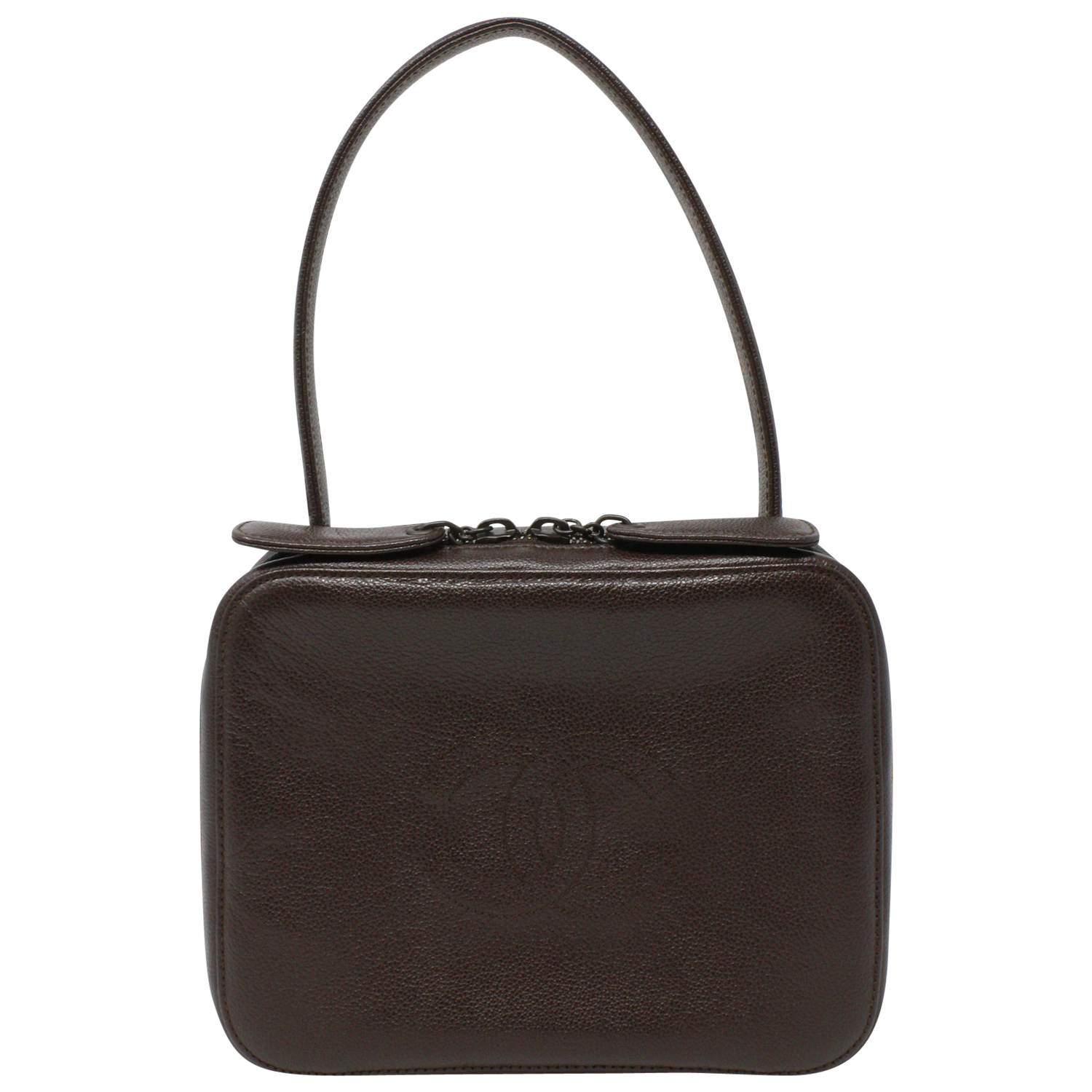 Chanel 90s Brown CC Box Bag
