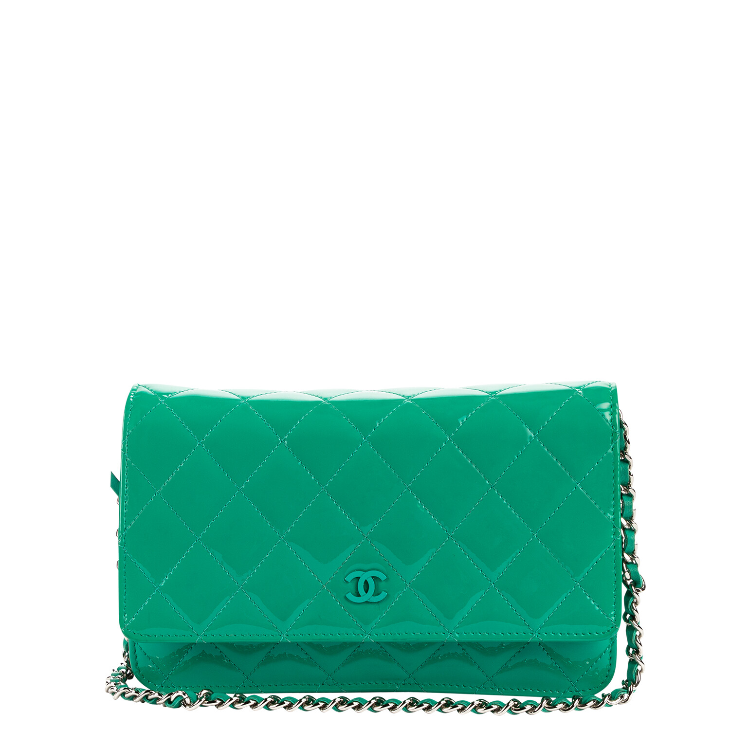 Chanel Cruise 2013 Green Patent Leather WOC
