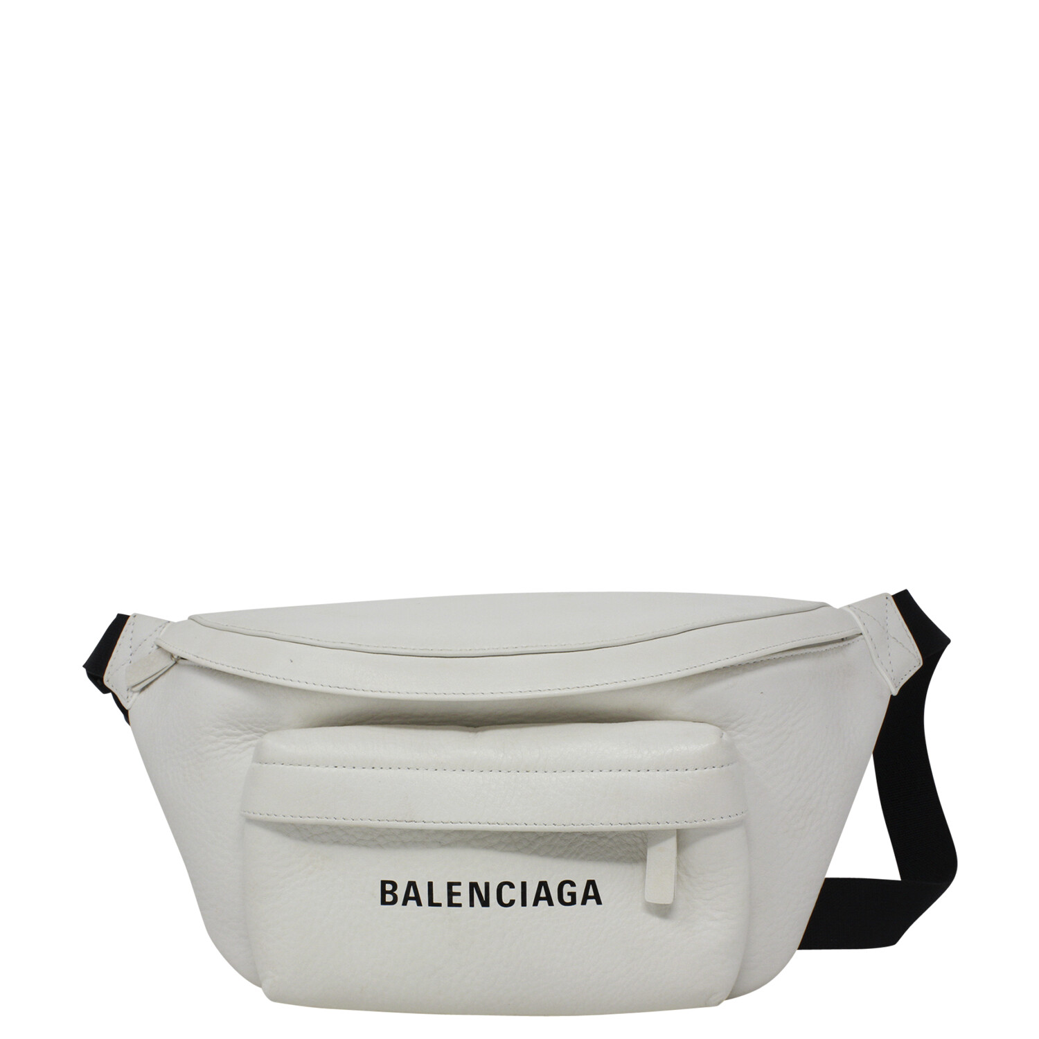 Balenciaga White Logo Belt Bag