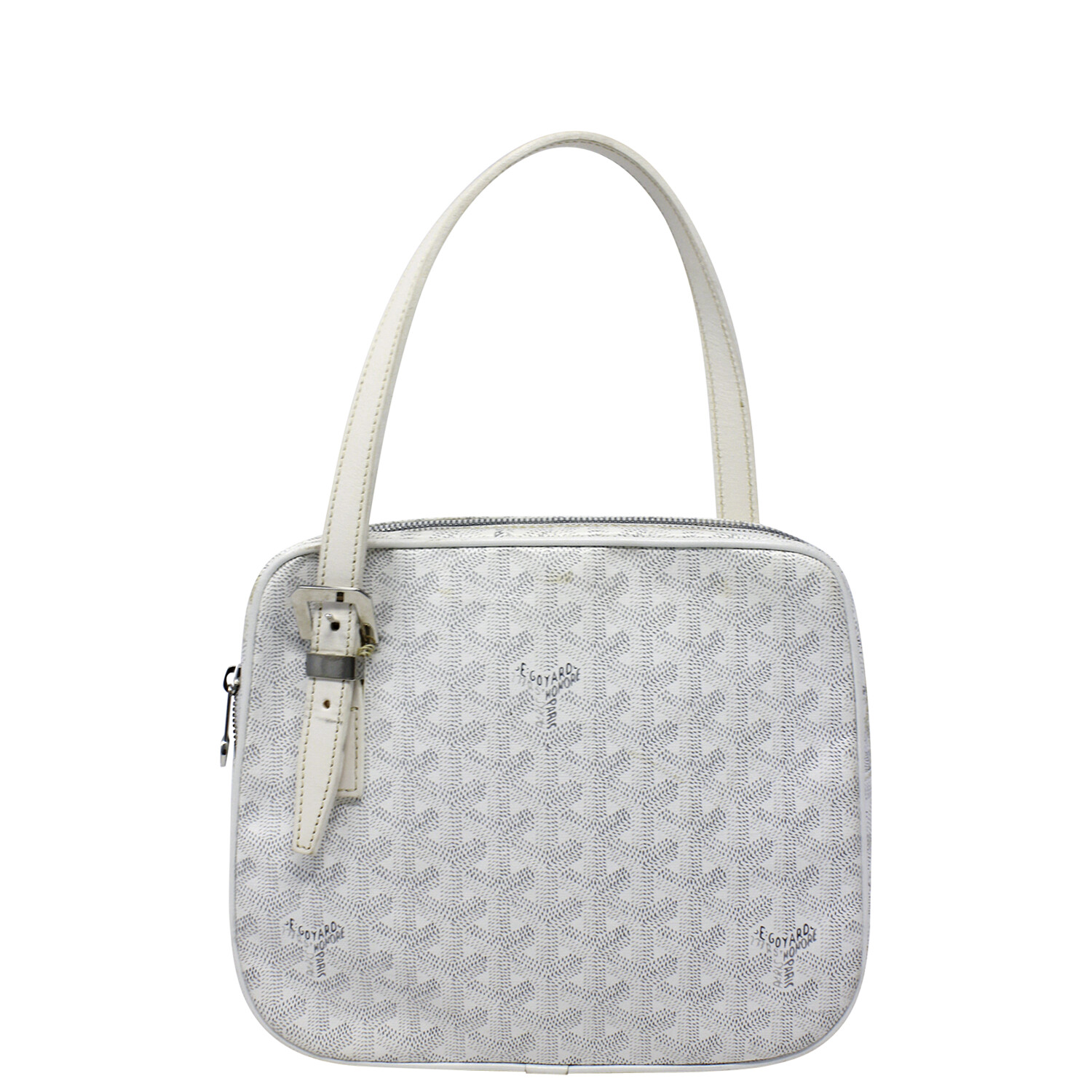 Goyard White Goyardine Yona MM Bag