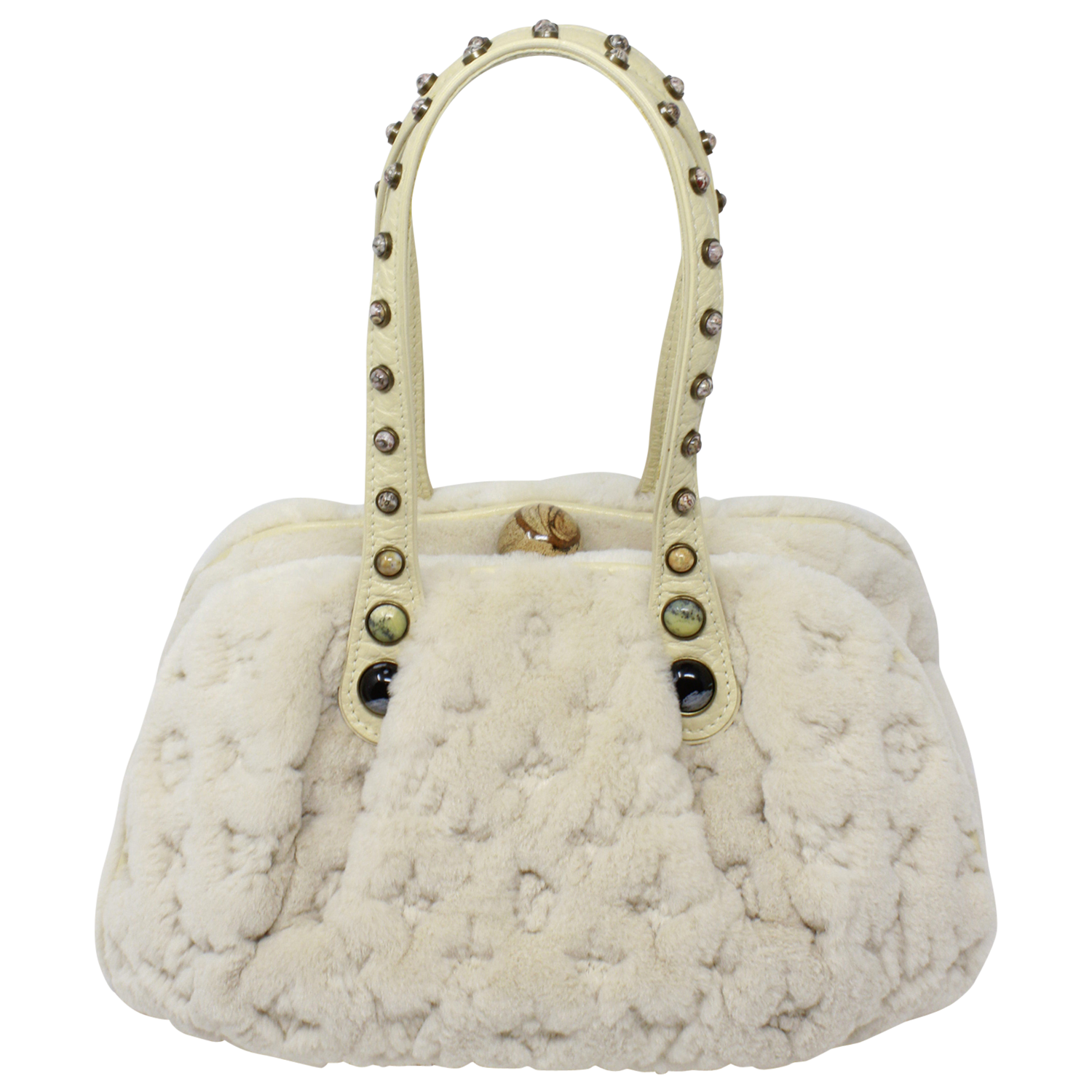 Louis Vuitton Mink Cabochons Demi Lune Bag - Neutrals Shoulder Bags,  Handbags - LOU659369