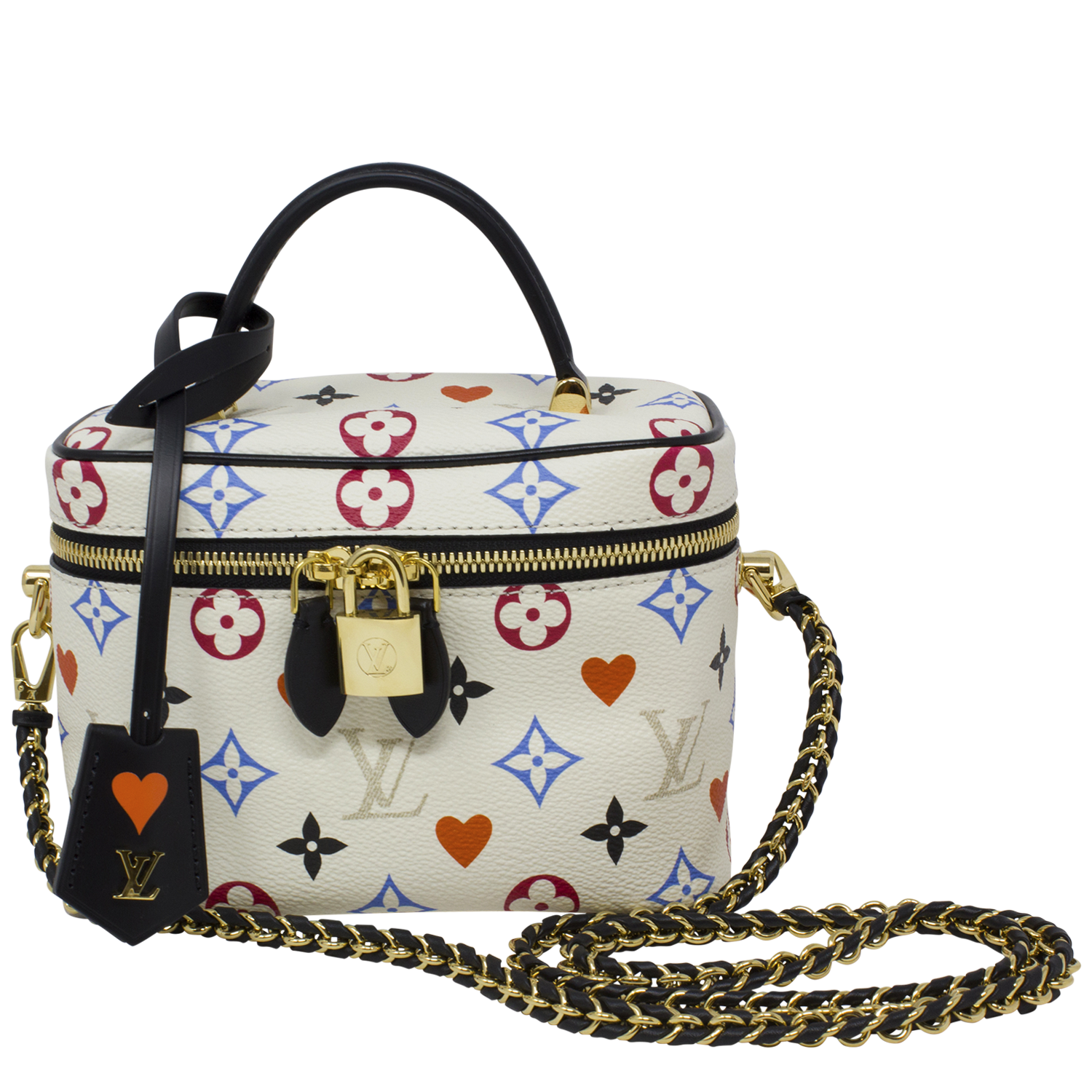 Louis Vuitton Black Multicolor Monogram Canvas Game On Vanity PM