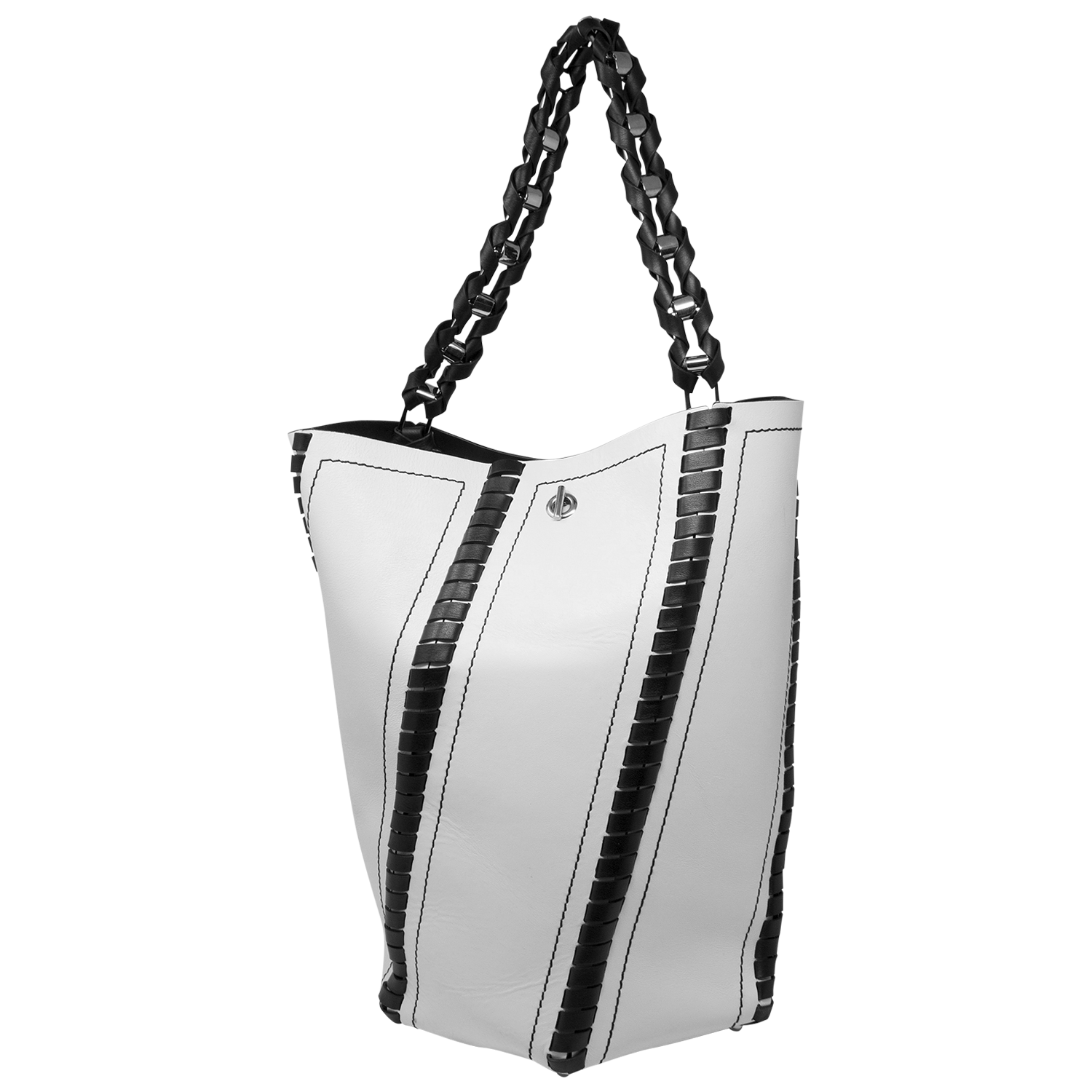 Proenza Schouler Bicolor Leather Bucket Bag w/Pouch - shop -