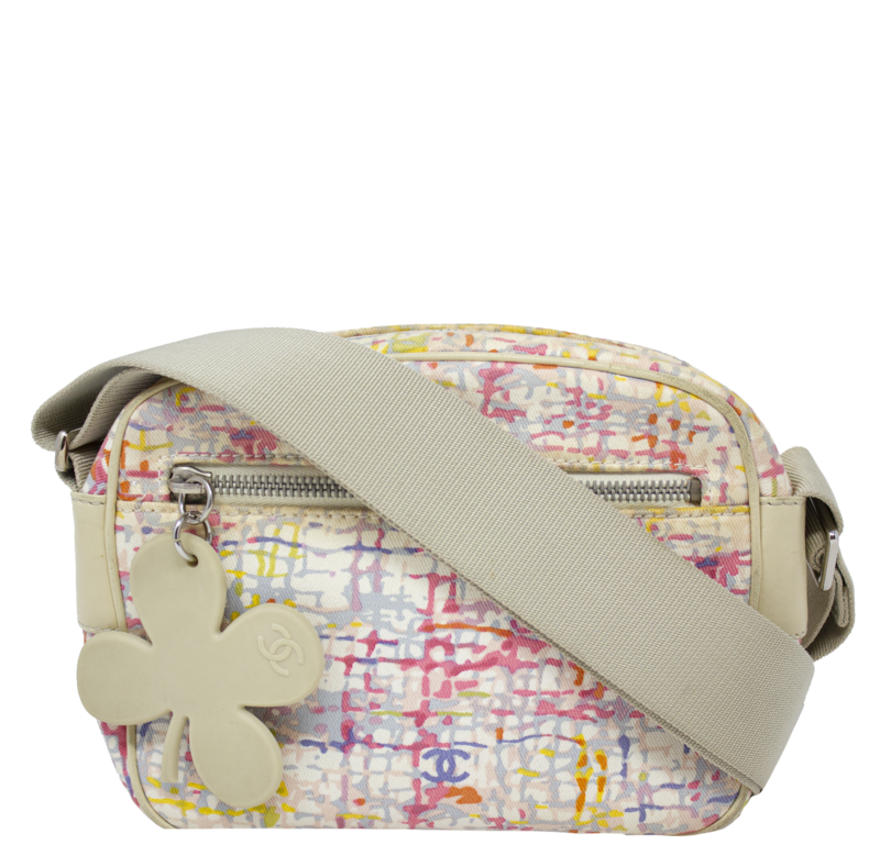Chanel 2004 Beige Lucky Clover Camera Bag