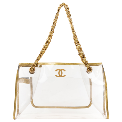 Chanel Spring/Summer 2007 PVC Gold Shoulder Bag