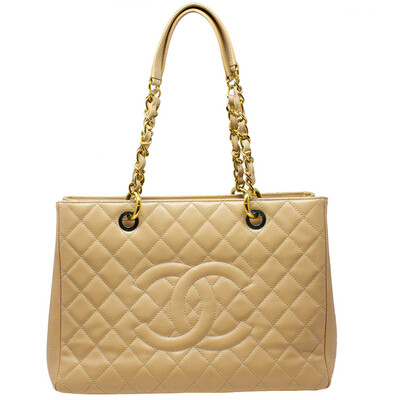 Chanel Beige Grand Shopping Tote