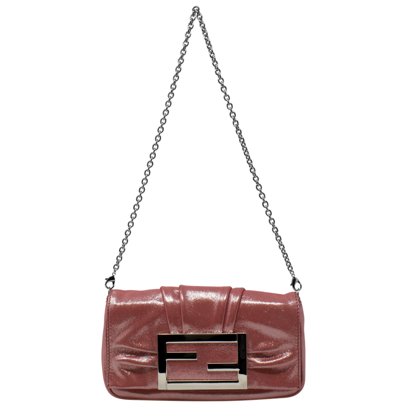 Fendi Pink Iridescent FF Pochette