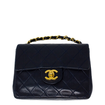 Chanel Navy Classic Mini Flap Bag