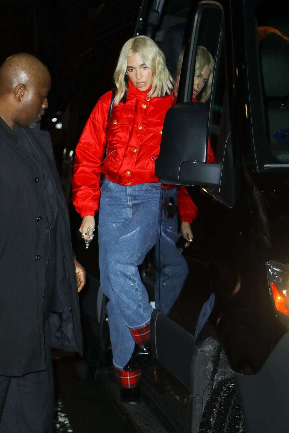 CHANEL 1996 Red CC Dua Lipa Puffer Jacket