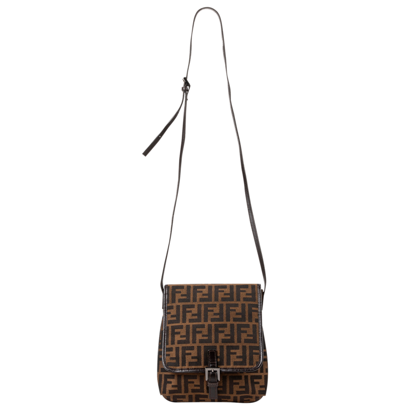 Fendi Brown Zucca Crossbody Bag