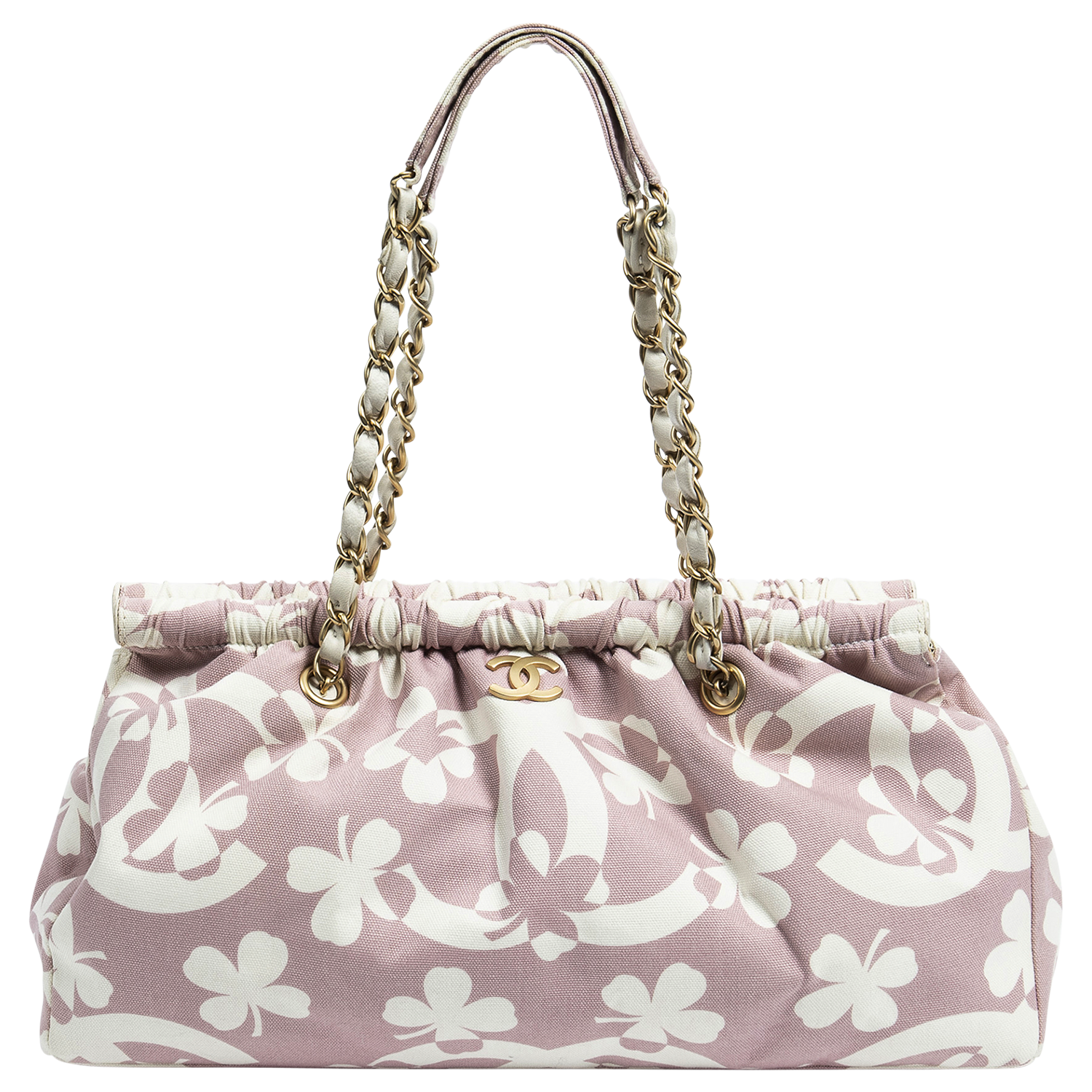 Chanel 2004 Pink Limited Edition Lucky Clover Shoulder Bag