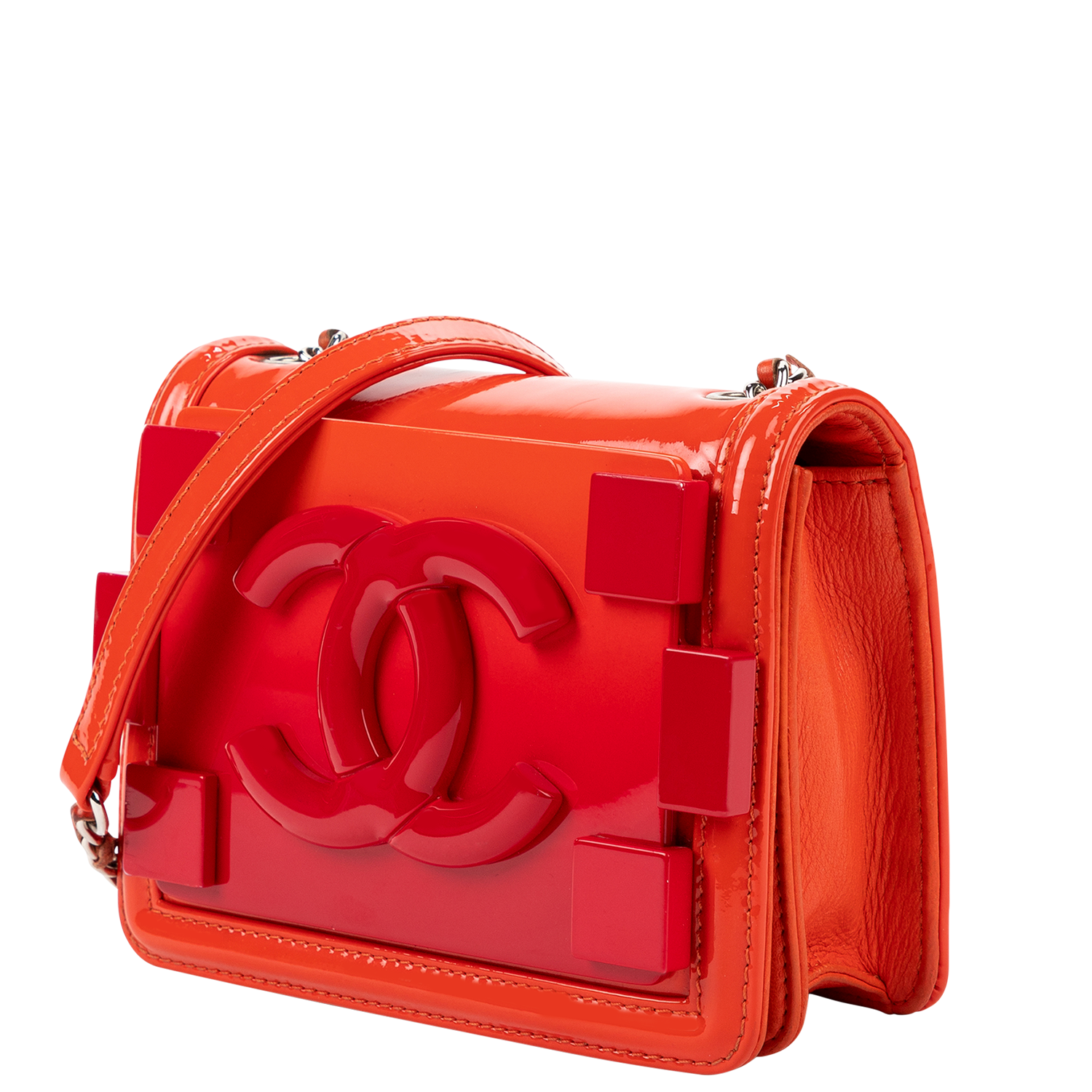 Chanel Limited Edition 2014 Runway Red Ombre CC Flap Bag