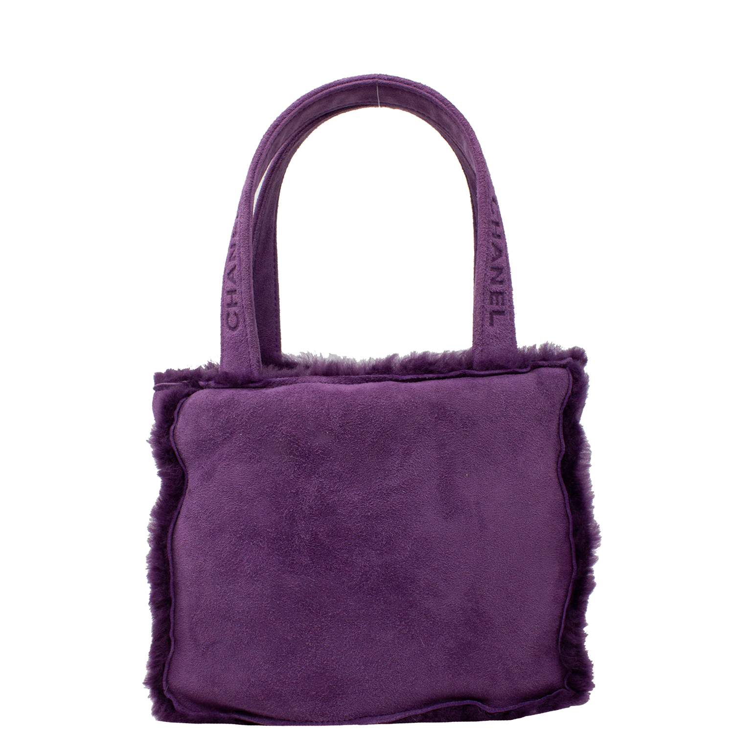 Shearling handbag Chanel Purple in Shearling - 24509088