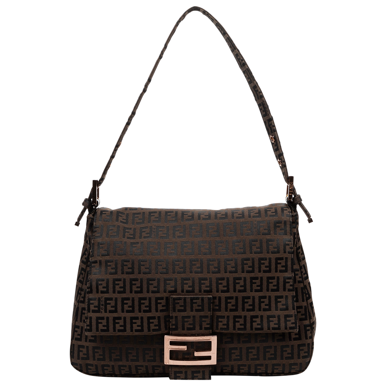 Fendi Brown Zucchino Mama Baguette