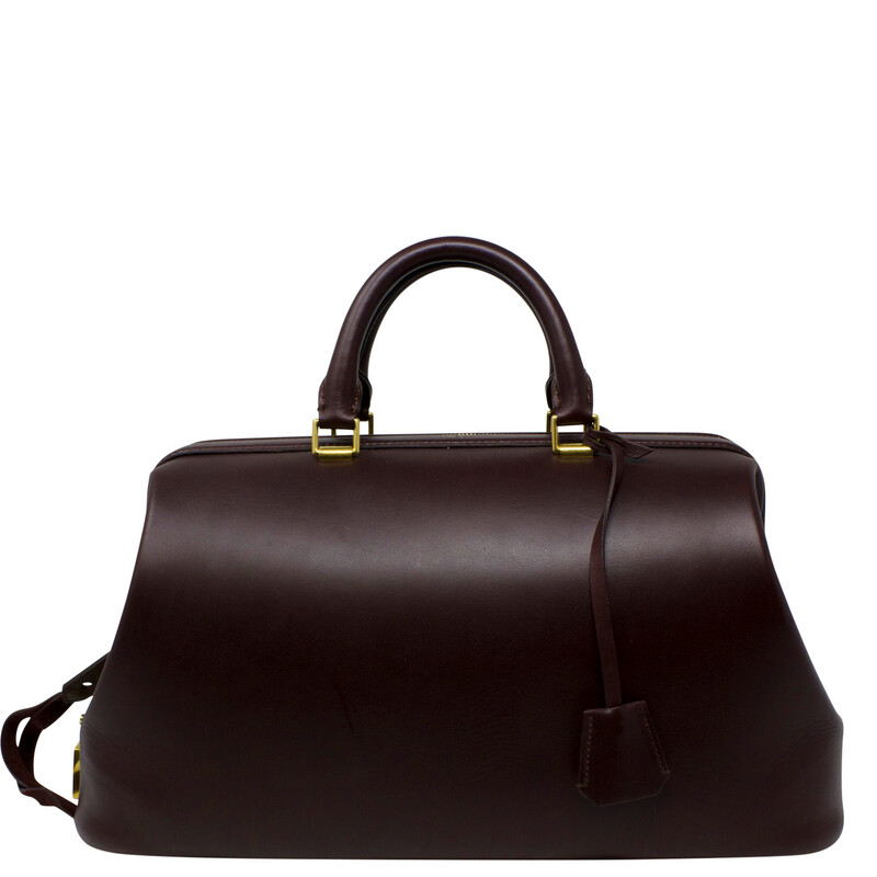 Celine Smooth Calfskin Burgundy Doctor Bag