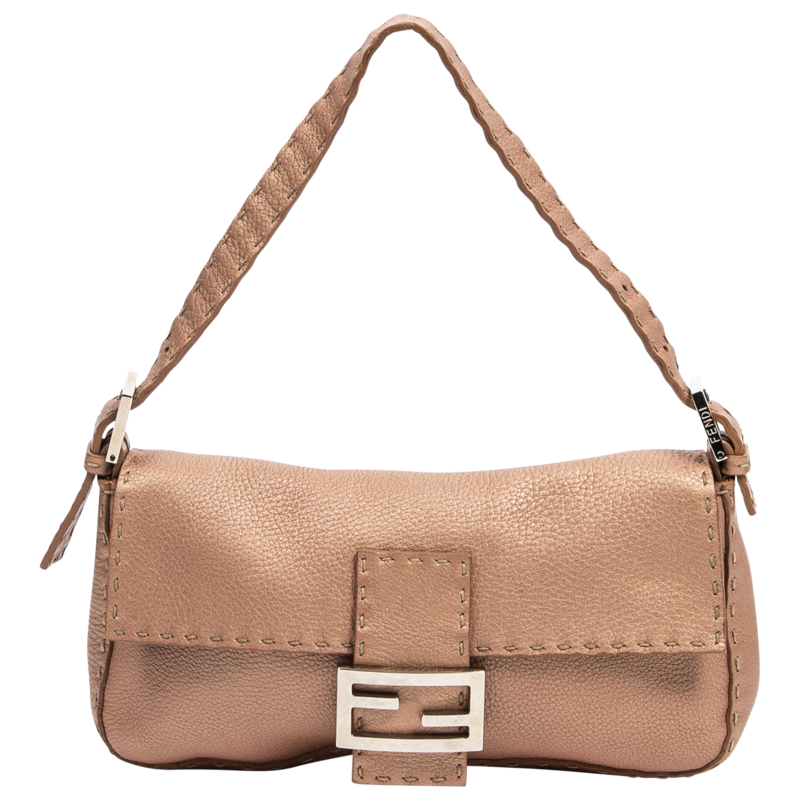 Fendi Limited Edition Bronze Selleria Baguette