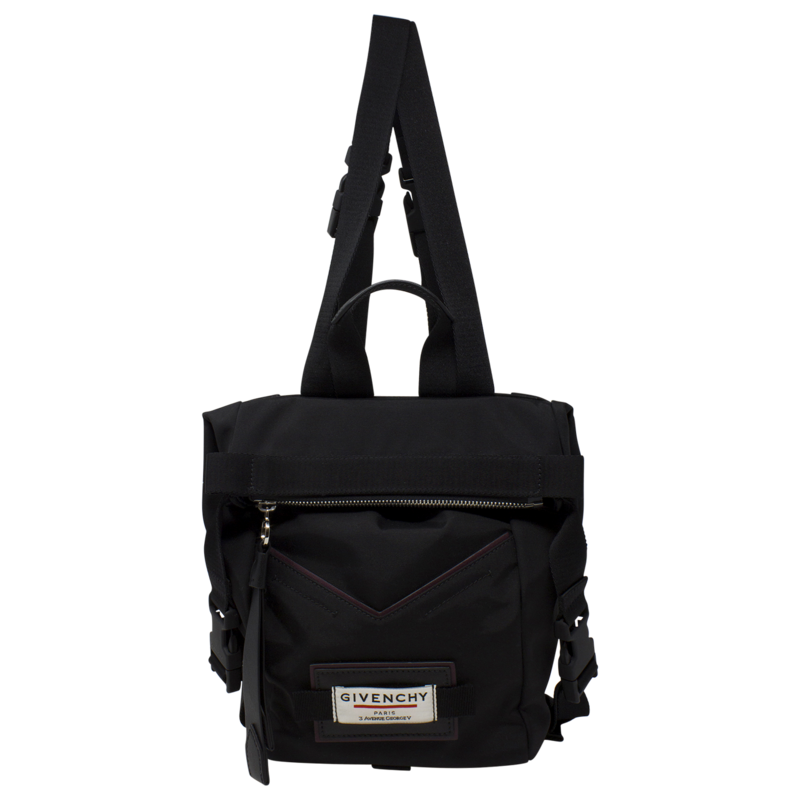 Givenchy Black Nylon Mini City Backpack