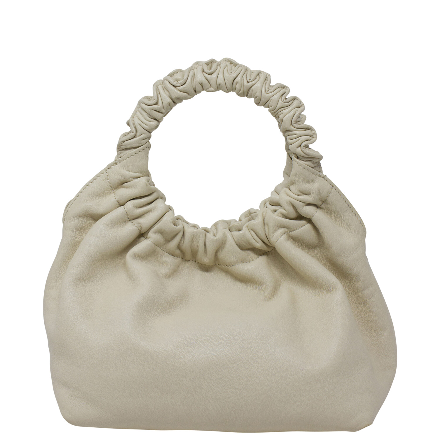 The Row Small Ivory Double Circle Bag