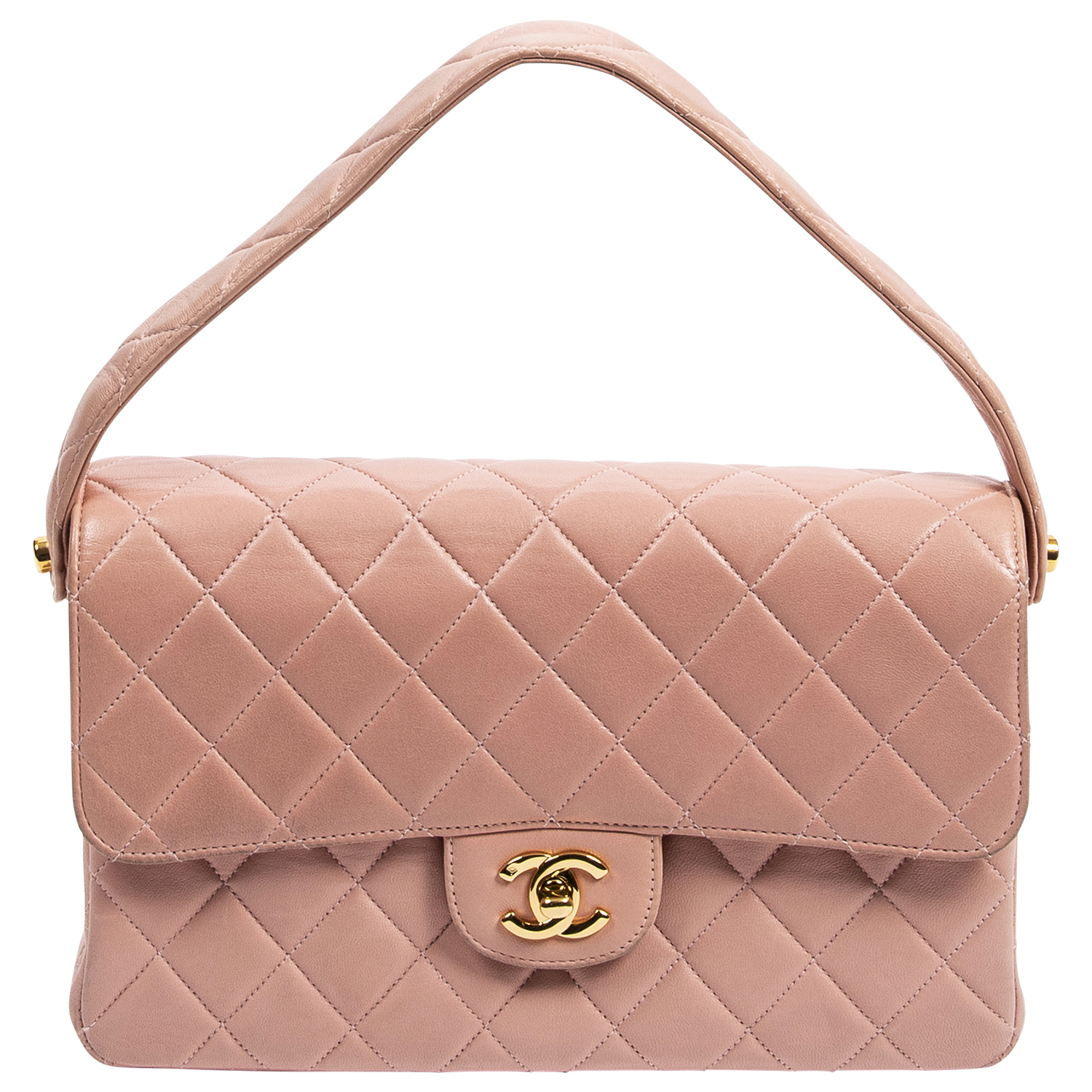 Chanel Rare Rose 1996 Pink Double Faced Flap Bag - shop 