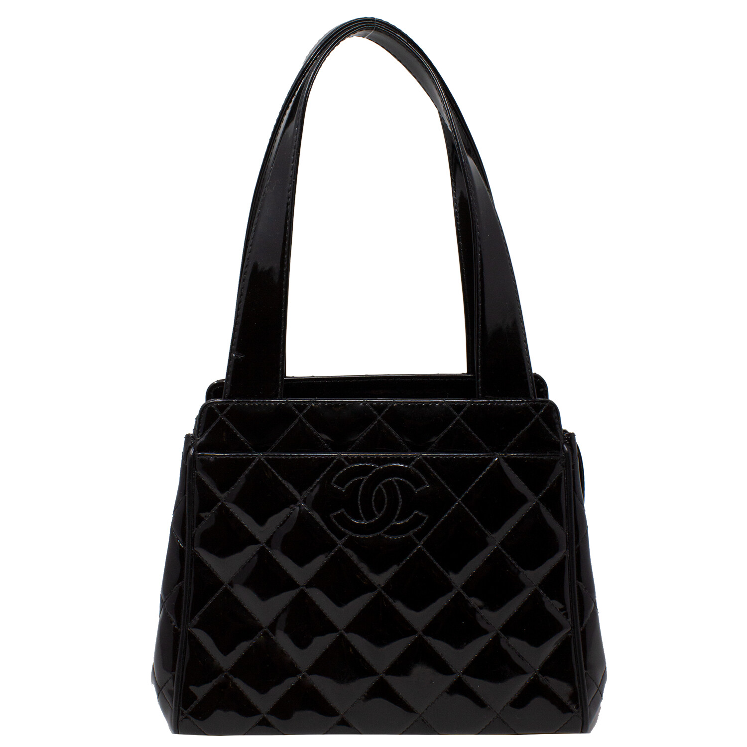 Chanel Black CC Quilted Mini Tote