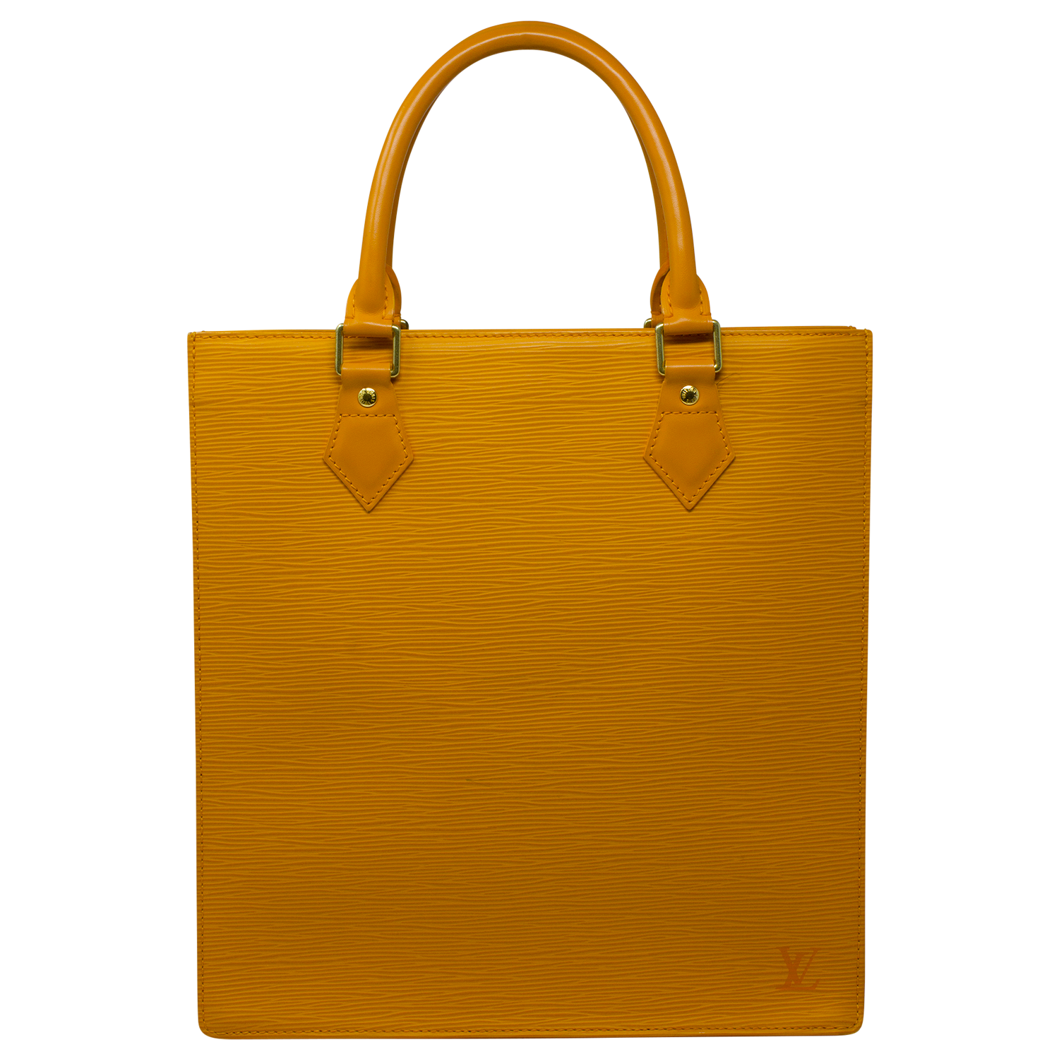 Louis Vuitton Rare Orange Epi Sac Plat