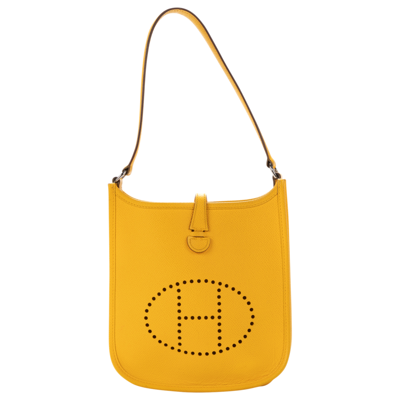 Hermes Yellow Mini Taurillon Evelyne