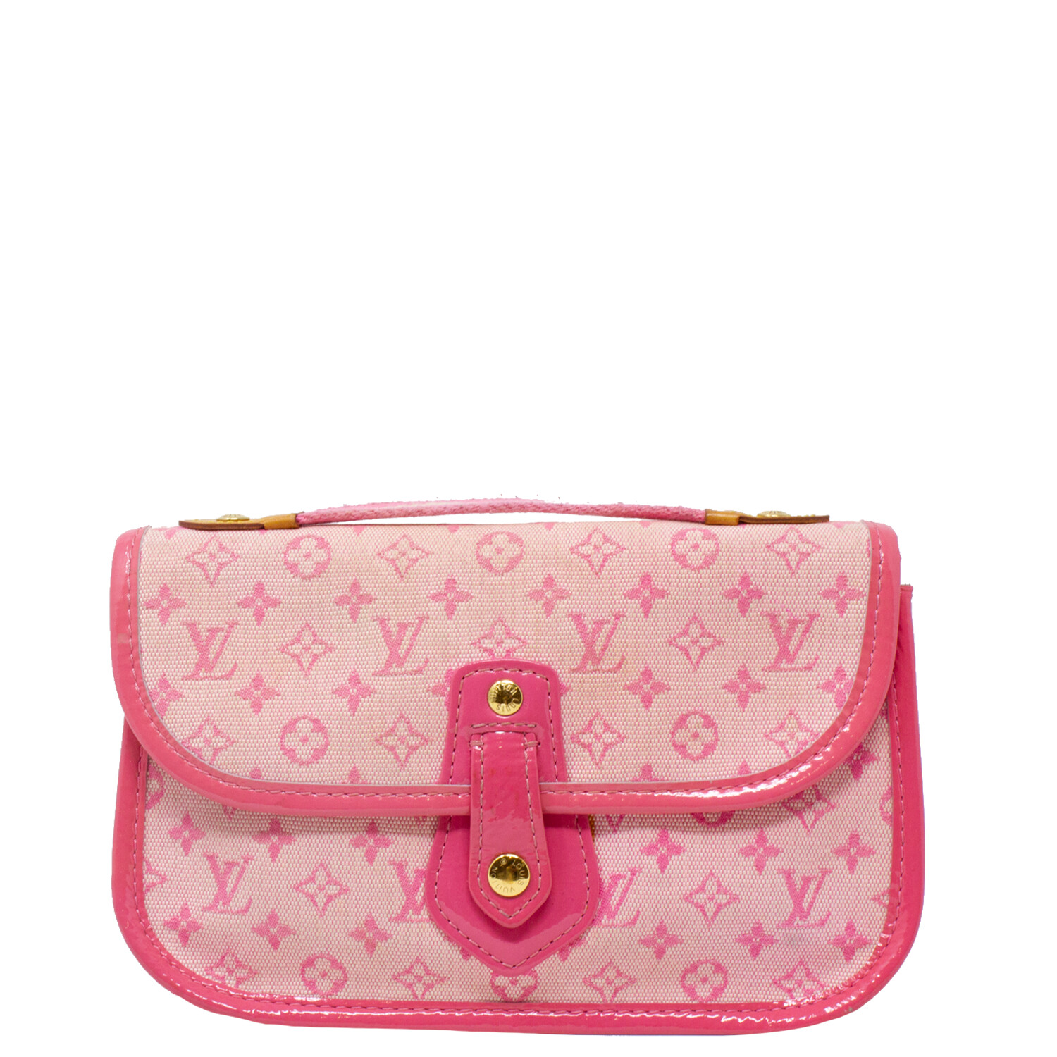 Louis Vuitton Pink Mini Lin Mary Kate Pochette GHW at 1stDibs