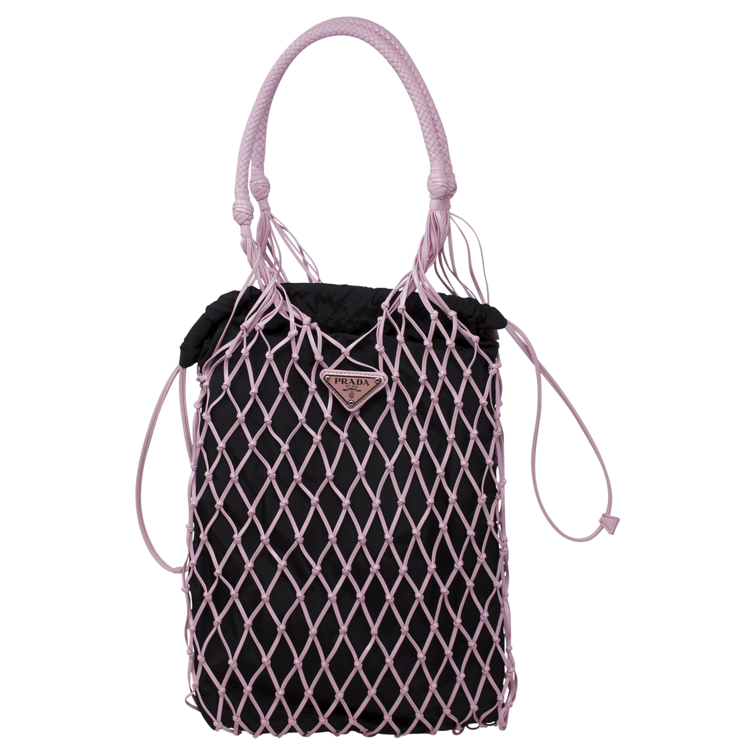 Prada Limited Edition Pink Leather Net Bag