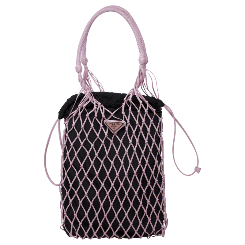 Prada Limited Edition Pink Leather Net Bag