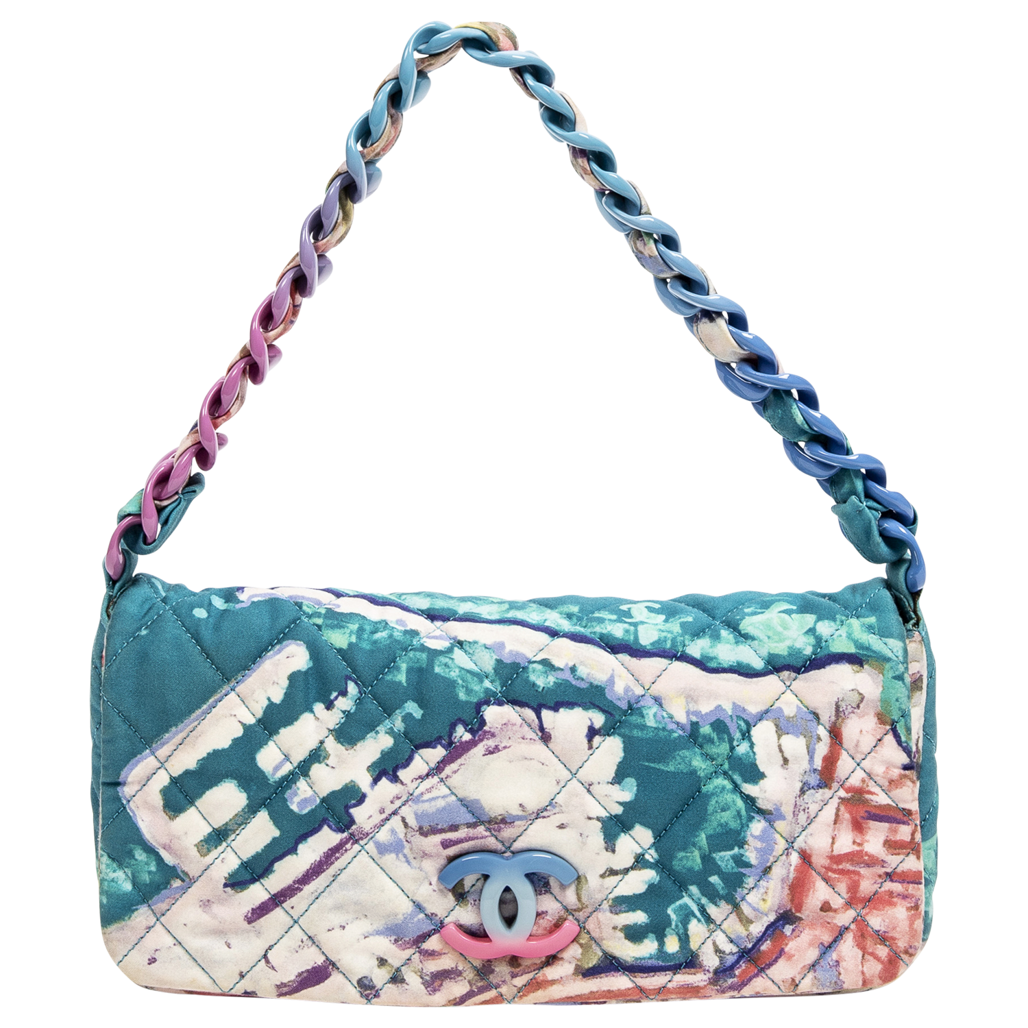 chanel multicolor flap bag