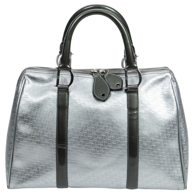 Christian Dior 2001 Rare Silver Diorissimo Top Handle Bag