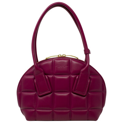 Bottega Veneta Maroon Arco Top Handle Bag w/ Strap