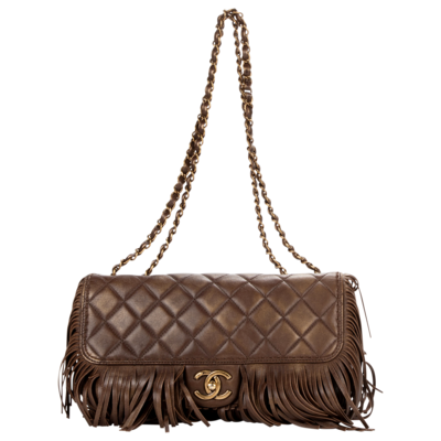 Chanel 2014 Limited Edition Western Fringe East Flap Bag