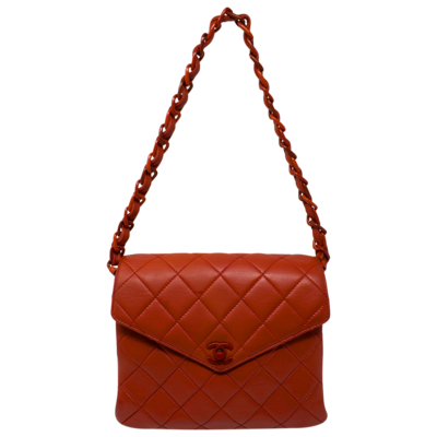 Chanel 2004 Red Quilted Monochrome Flap Bag