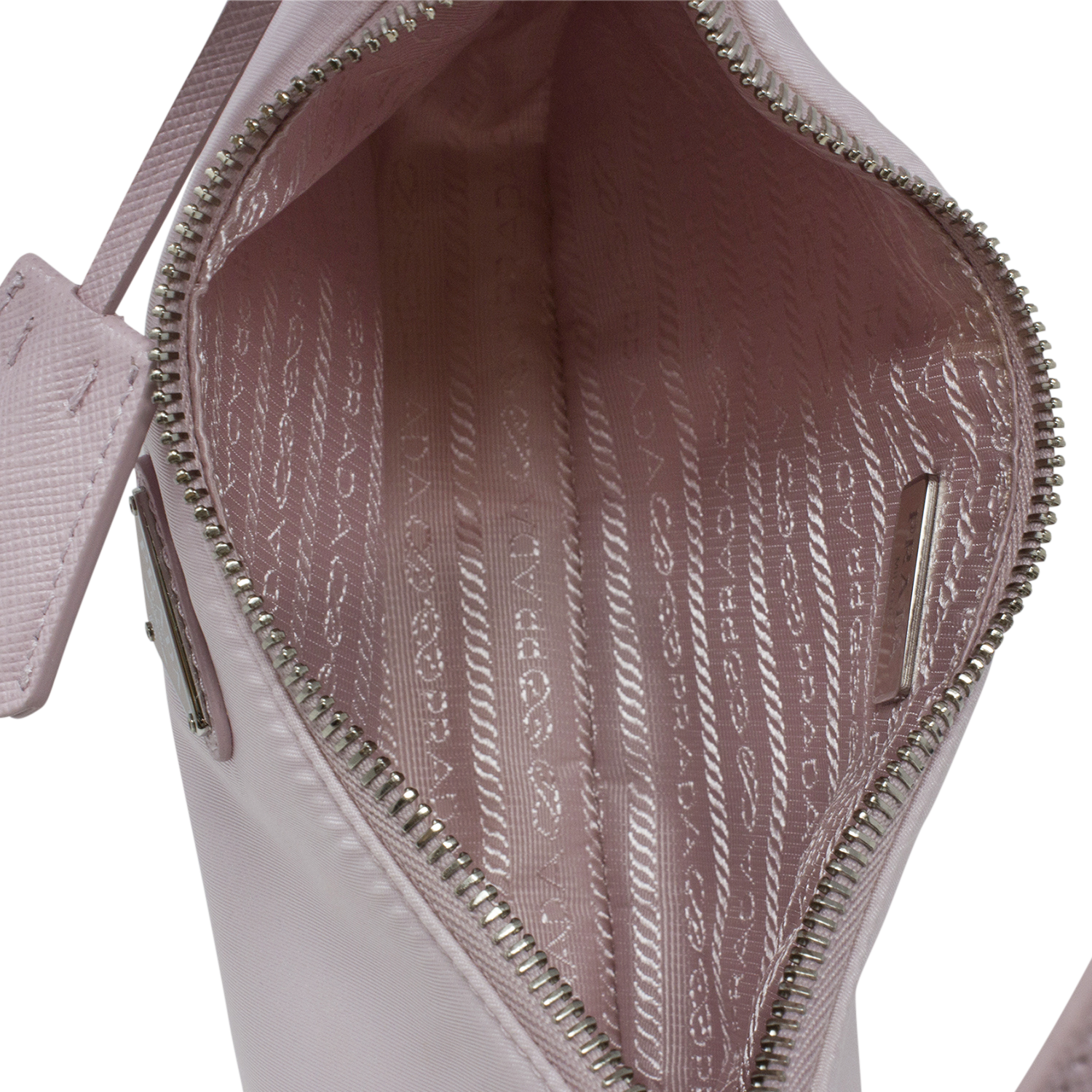 Re-edition 2005 zip cloth handbag Prada Pink in Cloth - 27655406